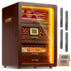 ectq3y3j5m5d0b_0 jpg - Umidor de Charutos de Mesa, com 3 lados Iluminados, Higrômetro Digital, Umidificador e Packs de Umidade. 4 Gavetas de Cedro.Marvero