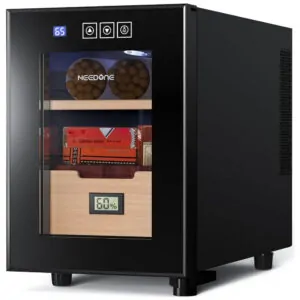 Humidor Elétrico NEEDONE 16L Capacidade 100 Charutos Controle Digital Temperatura 110V