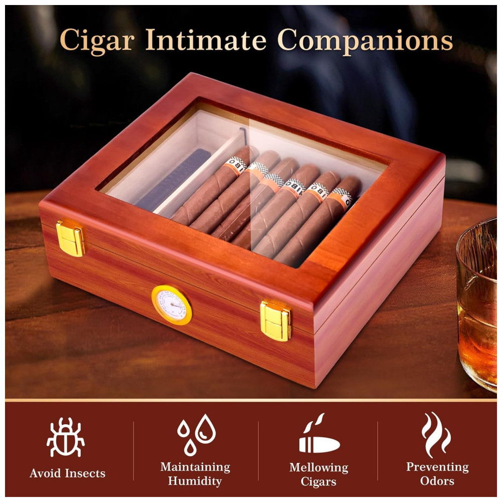 ectq5yrbr6td0b_1 jpg - Umidor de Charutos de Mesa com Tampo de Vidro, Higrômetro, Umidificador e Divisória Cedro Espanhol ,TireQuik