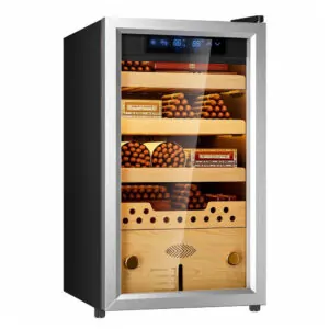 ectq6n2nrptd0b_0 jpg - Umidor Elétrico para Charutos com Resfriamento por Compressor Controle Premium de Umidade, Caixa de 40L com Prateleiras de Cedro,Manastin.