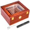 ectq77msc6td0b_0 jpg - Umidor de Charutos de Mesa com Higrômetro, Umidificador e Divisor, em Cedro Espanhol e Vidro, para Armazenar Charutos,TireQuik.