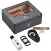 ectq7k167vz90b_0 jpg - Umidor de Charutos XIFEI em Cedro Espanhol c Design Carbono, 25 60 Charutos, Vidro c Higrômetro, 120cm