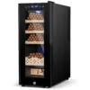 Humidor Elétrico Velieta 35L Aço Inoxidável Termostático 250 Charutos Controle Digital 115V