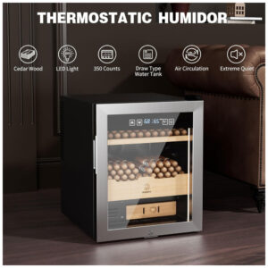 ectq9bvnnzpd0b_3 jpg - Umidor de Charutos Elétrico 50 Litros MIUGUYO, para 350 Charutos, Controle de Temperatura e Umidade, Gabinete em Cedro Espanhol, Trava.