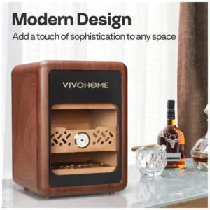 ectqf9q5lcxc0b_5 jpg - VIVOHOME Umidor Armário de Cedro Espanhol c 3 Prateleiras e Gaveta, 200 Charutos, Iluminação, Higrômetro e Umidificador, 1,5m de Altura