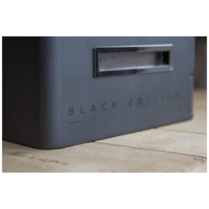 Umidor Militar para Charutos em Madeira de Cedro com Higrômetro Preciso Modelo CASE ELEGANCE Preto