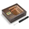 ectqlpjf641d0b_0 jpg - Umidor de Charutos OTAKOKIT com Design Moderno de Vidro, Caixa de Cedro com Higrômetro Digital, Umidificador, Divisor, Estojo Artesanal para 20 25 uni.