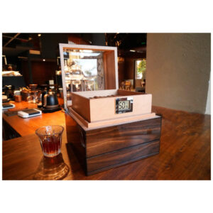 Humidor para Charutos TUTUNES Nogueira Cedro Espanhol 100 Charutos Higrômetro Digital