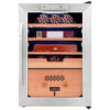 ectqwj8cyy790b_0 jpg - Umidor para Charutos Elétrico 3 em 1 com Resfriamento Preciso, Higrômetro Digital e Acabamento em Aço Inoxidável, 110V, Schmck, Prata e Preto