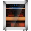 Gabinete Humidificador KingChii 50L com Controle de Temperatura e Umidade com Madeira de Cedro Espanhol 110V