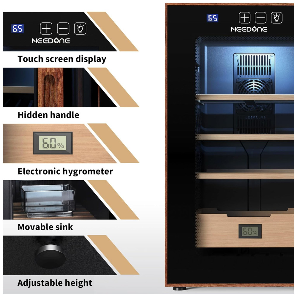 ectqzzy68yqc0b_6 jpg - Umidificador de charuto elétrico 48L com controle de temperatura e umidade. Armário termostático para armazenamento ideal. NEEDONE
