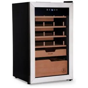 Adega Climatizada Charutos NewAir 500 Capacidade Preta Cedro Espanhol Sistema Boveda 110V