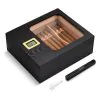 Umidor para Charutos OTAKOKIT Tampo de Vidro Cedro Digital 35 45 Charutos