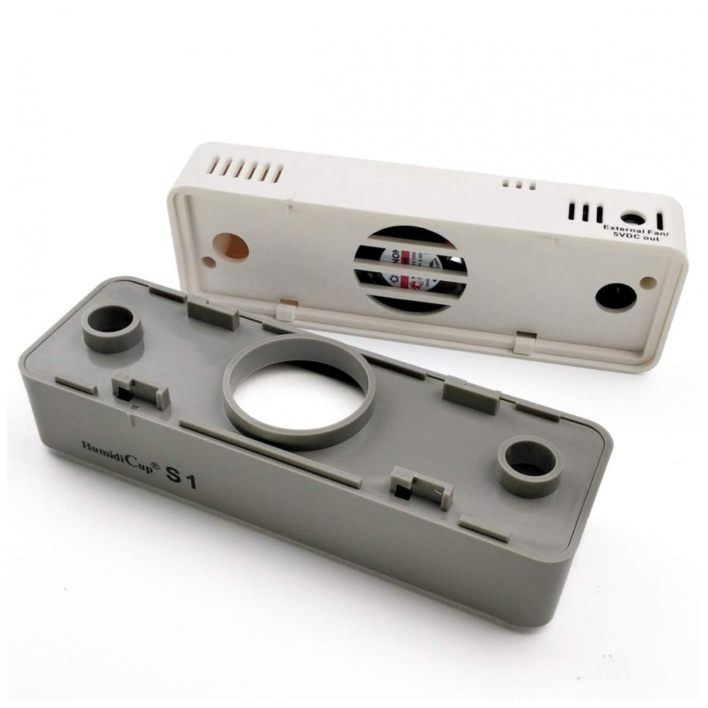 Umidificador Eletrônico HumidiCup S1 Branco Cinza Controle Automático 5V