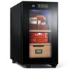 Humidor Elétrico NEEDONE 23L com Controle de Temperatura e Humidade Silencioso Preto para 150 Charutos 110V