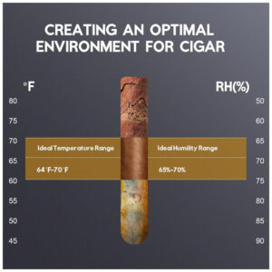 Humidor Elétrico para Charutos Tylza 50L Preto Capacidade para 400 Charutos com Controle de Temperatura e Umidade