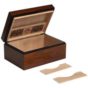 Humidor Desktop Dane Médio Madeira Rosewood Capacidade 56 100 Charutos Cedro Espanhol