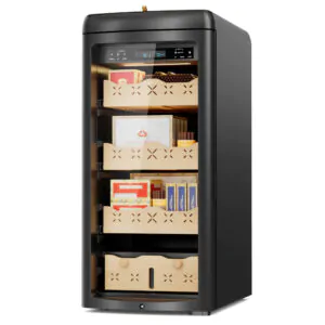 Adega Climatizada Mirfee Preta 115L com Controle Digital de Temperatura e Umidade 110V
