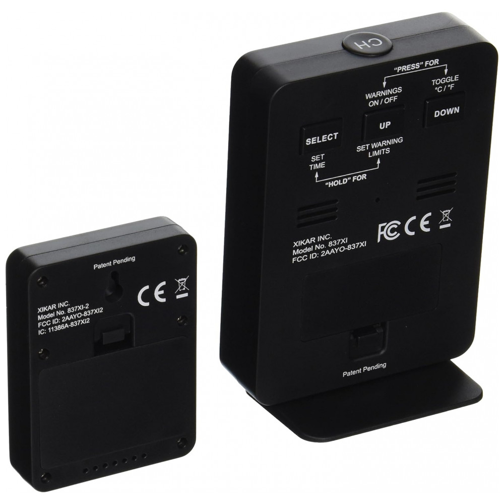 Higrômetro Xikar PuroTemp Preto Sistema Monitoramento Temperatura Umidade 3 Humidores