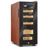 Gabinete Humidor Elétrico Velivi Preto com Controle Digital de Temperatura e Umidade 35 Litros 115V