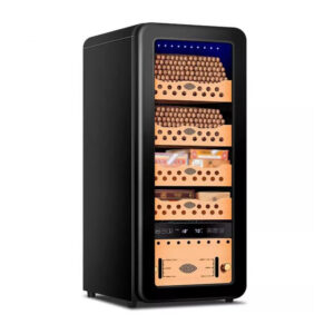Humidor Elétrico PA DABAOO Preto Capacidade 500 Charutos Controle Digital Temperatura Umidade 110V