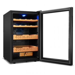Humidor Elétrico Tylza FM70CH Preto 70L com Controle Temperatura e Umidade 115V