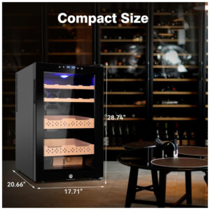 Humidor Elétrico FoMup FM70CH 9 Preto 70L com Controle Temperatura e Umidade 115V