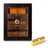 Humidor para Charutos CINOROW Ébano com LED Ajustável 150 Charutos 3 Gavetas Cedro