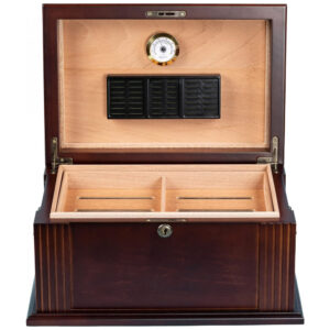 Humidor Prestige Import Group Caesar Marrom Antique Capacidade 50 Charutos Cedro Espanhol