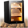Humidor Elétrico Genérico Preto 50L Controle Inteligente Temperatura Umidade 200 300 Charutos 110V