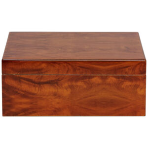 Humidor Orleans Group Marrom Capacidade 40 Charutos Acabamento Burl com Umidificador