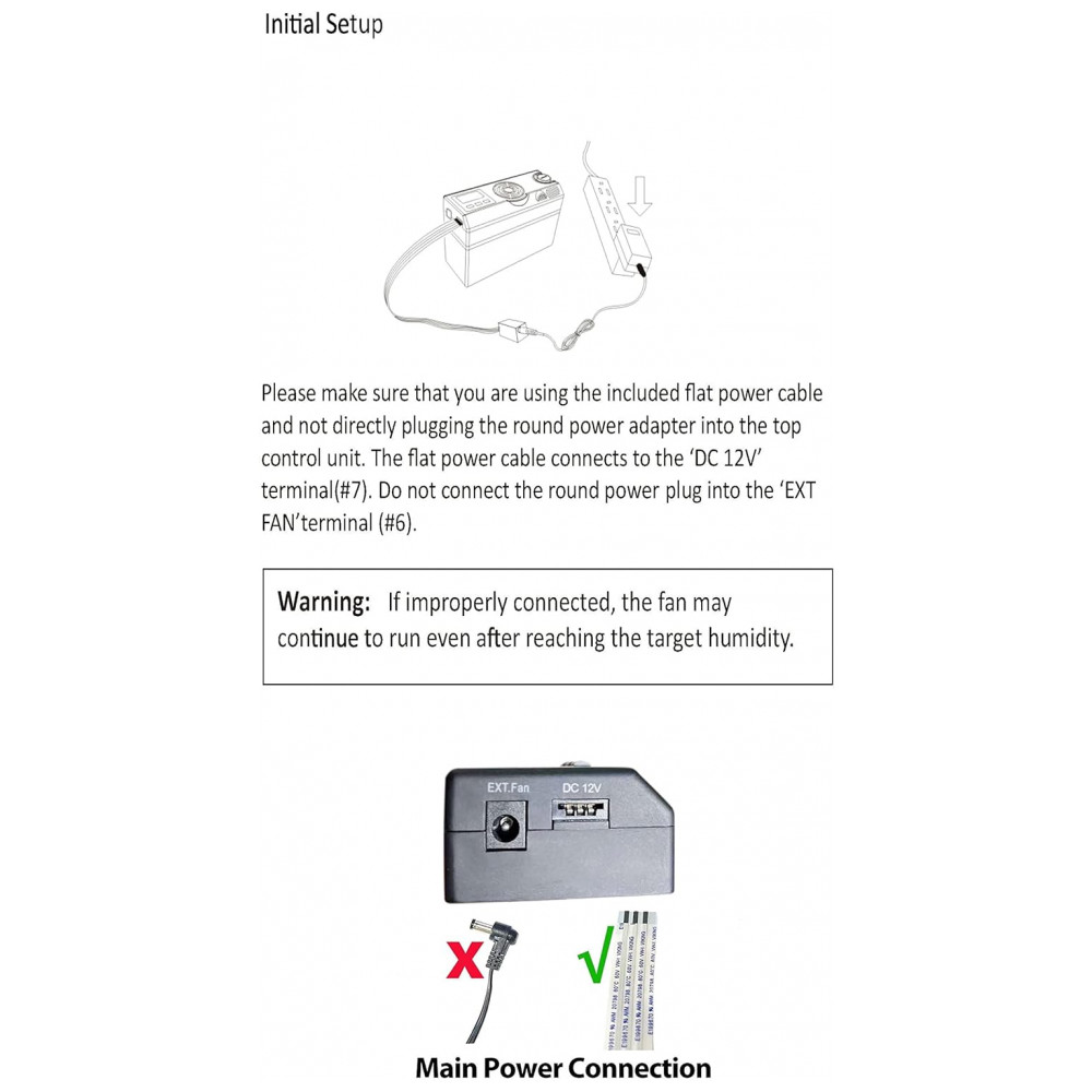 Umidificador Inteligente Digital Le Veil Preto para umidor de Charutos 25 600CT 110V 240V