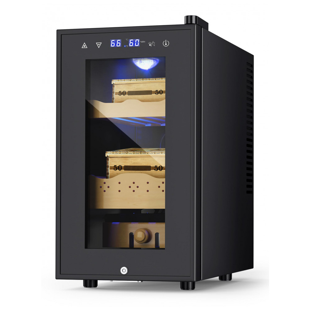 Humidor Elétrico RLPI Preto 25L com Controle de Temperatura e Umidade 115V