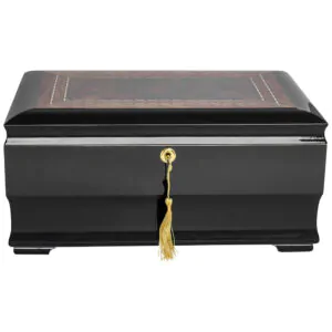Caixa Humidor Humidor Supreme Preto Piano Madeira Bubinga 85 135 Charutos