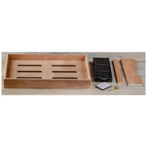 Humidor Berkeley Prestige Import Group Cereja Tampa de Vidro Capacidade 100 Charutos Higrômetro Digital