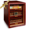 Humidor para Charutos Marvero Ébano 150 Unidades com Higrômetro Digital e Gavetas de Cedro