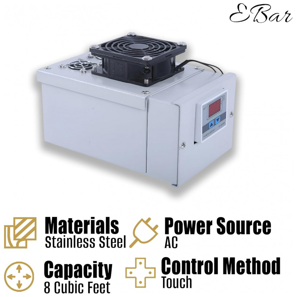 Umidificador Elétrico de Charutos Your Elegant Bar EB 200 Branco com Display LCD e Controle Automático 110V