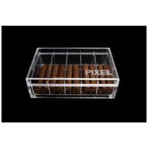 Humidor Acrílico RAW Transparente Para Charutos com Capacidade 50 a 70 Unidades