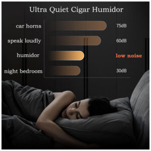 Humidor Elétrico DLYZAYE 138L com Controle Temperatura e Umidade para 1000 Charutos 110V