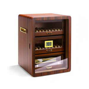 Humidor PA DABAOO Modelo B 3 Gavetas Madeira Cedro com Higrômetro Digital