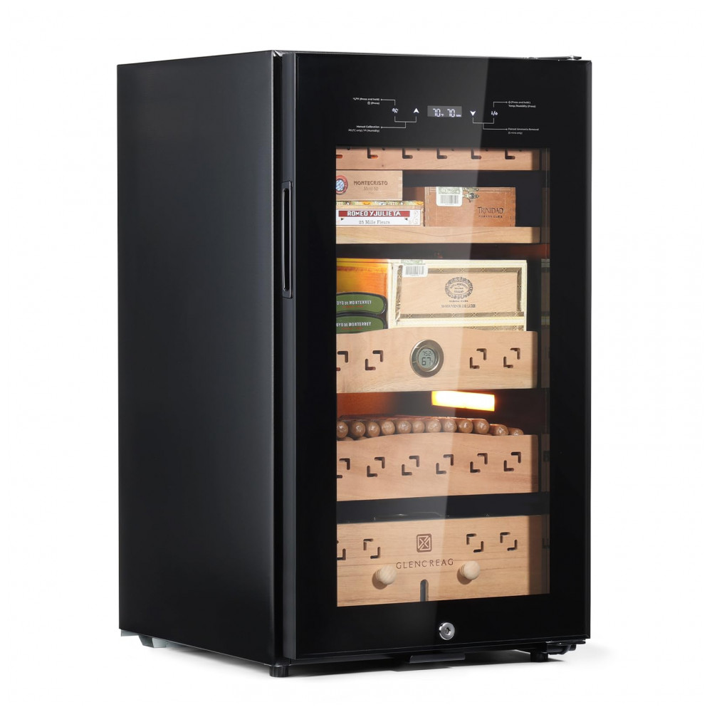 Gabinete Umidificador Elétrico Glencreag CM80D Preto 75L Sistema Compressor 360 Remoção de Amônia 110V