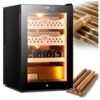 Humidor Elétrico PADCBGY 50L Preto Controle Temperatura LED 110V