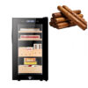 Adega Elétrica para Charutos Koyike 46L 200 Unidades Preto Controle Temperatura e Umidade Madeira Cedro Espanhol 110V