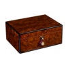 Humidor de Cigarro Daniel Marshall Madeira Burl Capacidade 100 Cigarros Artesanal