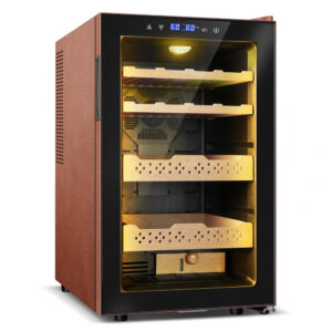 Humidor Elétrico Velivi KMYL 42 Preto 70L com Controle Digital de Temperatura e Umidade 110V