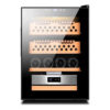 Humidor para Charutos Generic Preto Capacidade 200 300 Unidades com Revestimento Cedro e Higrômetro Digital