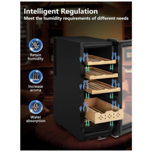 Gabinete Umidificador RLPI Preto 35L Controle Digital Temperatura 115V