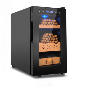 Humidor Elétrico Velieta Preto 25L com Controle de Temperatura e Umidade 115V