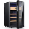 Gabinete Elétrico NEEDONE Preto Controle Temperatura Humidade Madeira Cedro 48L 120V