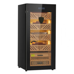 Gabinete Humidor Elétrico VEVOR Preto 88L para 1000 Charutos com Compressor 110V